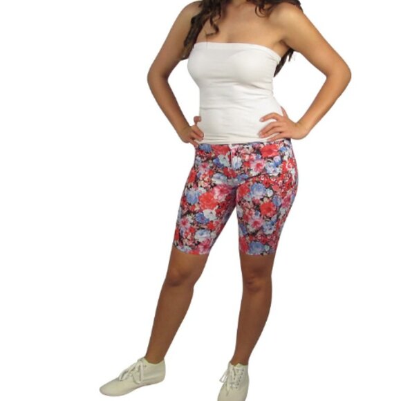 Floral print bermuda shorts - Picture 2 of 3